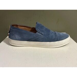 Allen Edmonds Holden Beach Men's Blue Suede Low Top Slip On Shoes Sz 8.5